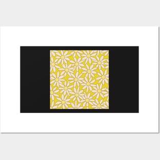 Daisy Garden - Lemon Yellow Posters and Art